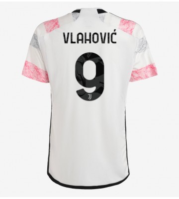 Juventus Dusan Vlahovic #9 Bortatröja 2023-24 Korta ärmar